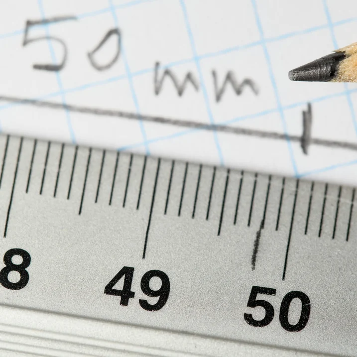 a tape measure reading 50mm