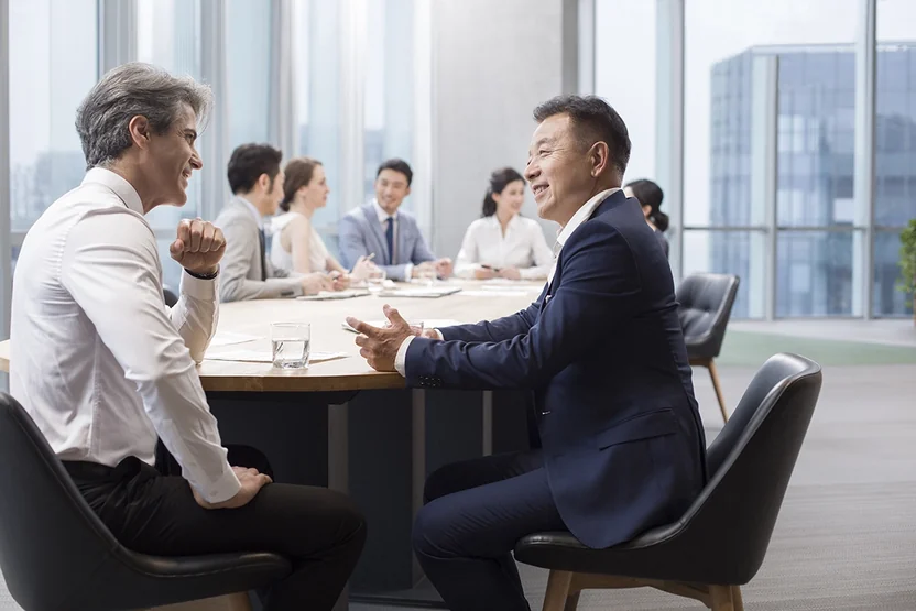 Mandarin business meeting
