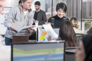 speak mandarin to colleagues