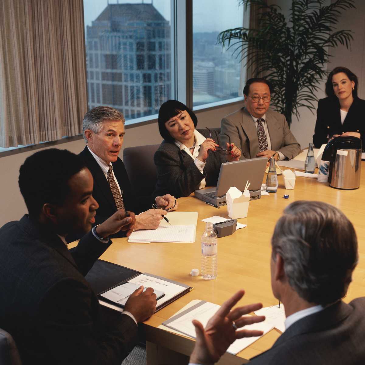 communication in a business meeting